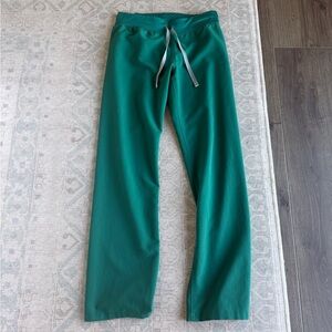 Figs Hunter Green scrub drawstring pants XS